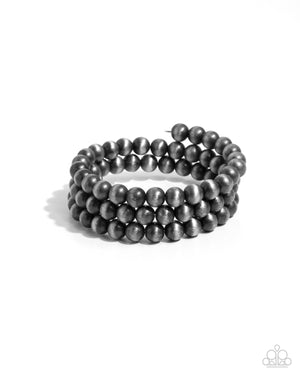 Paparazzi Coiled Catwalk - Silver Bracelet