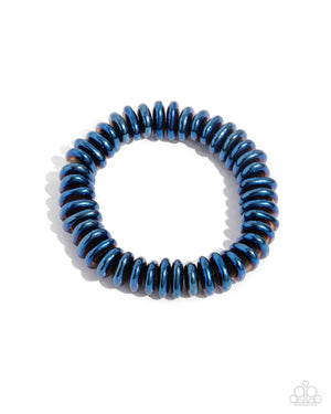 Paparazzi Dynamic Discs - Blue Urban Bracelet