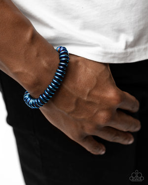 Paparazzi Dynamic Discs - Blue Urban Bracelet