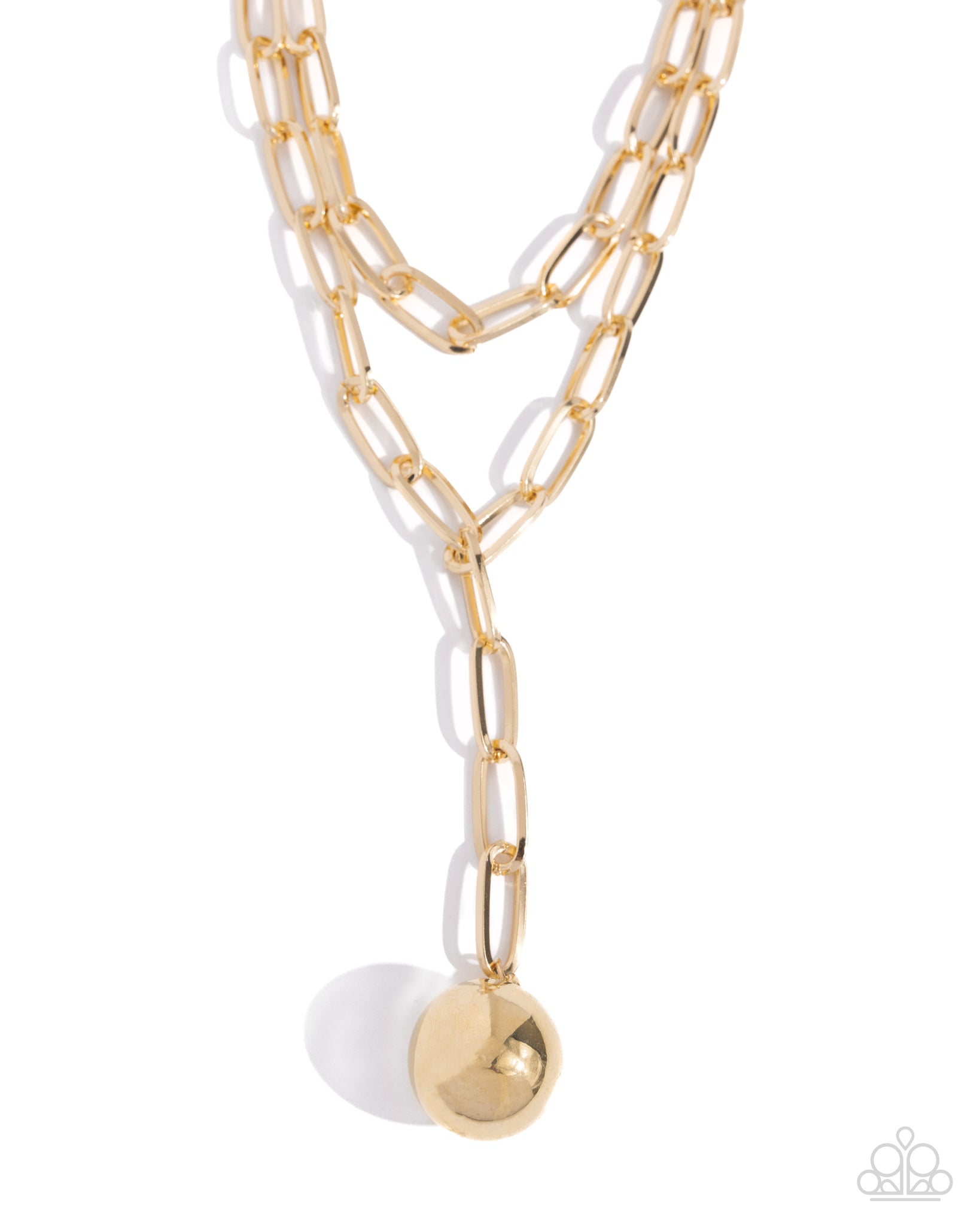 Paparazzi Balancing Ball - Gold Necklace