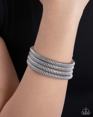 Paparazzi Casual Coils - Silver Bracelet