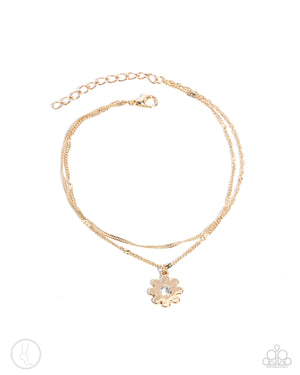 Paparazzi Blossoming Breeze - Gold Anklet