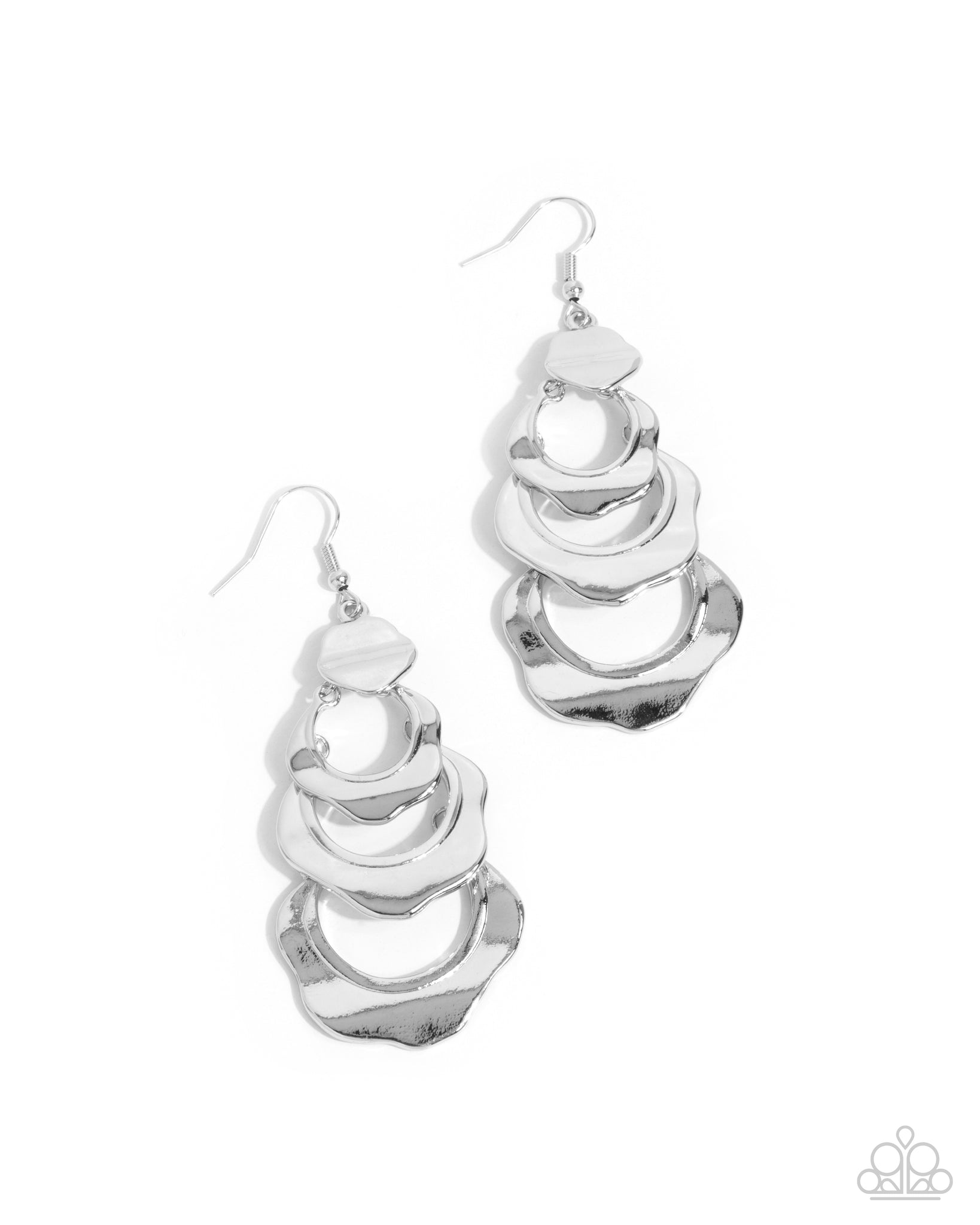 Paparazzi Layered Labor - Silver Earrings