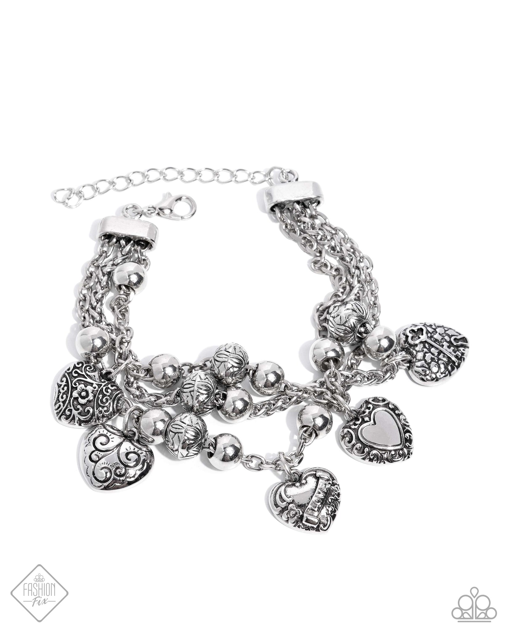 Paparazzi Romantic Relationship - Silver Bracelet