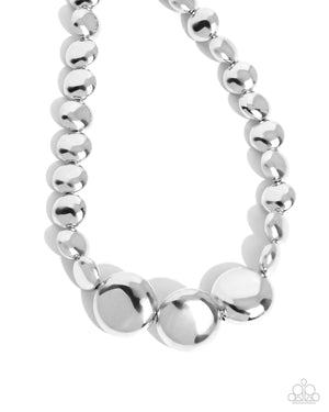 Paparazzi Reflective Roar - Silver Necklce