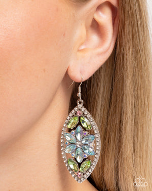 Paparazzi Gallant Garden - Blue Earrings