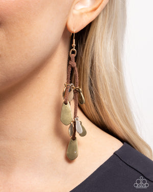 Paparazzi Sunset Suede - Multi Earrings