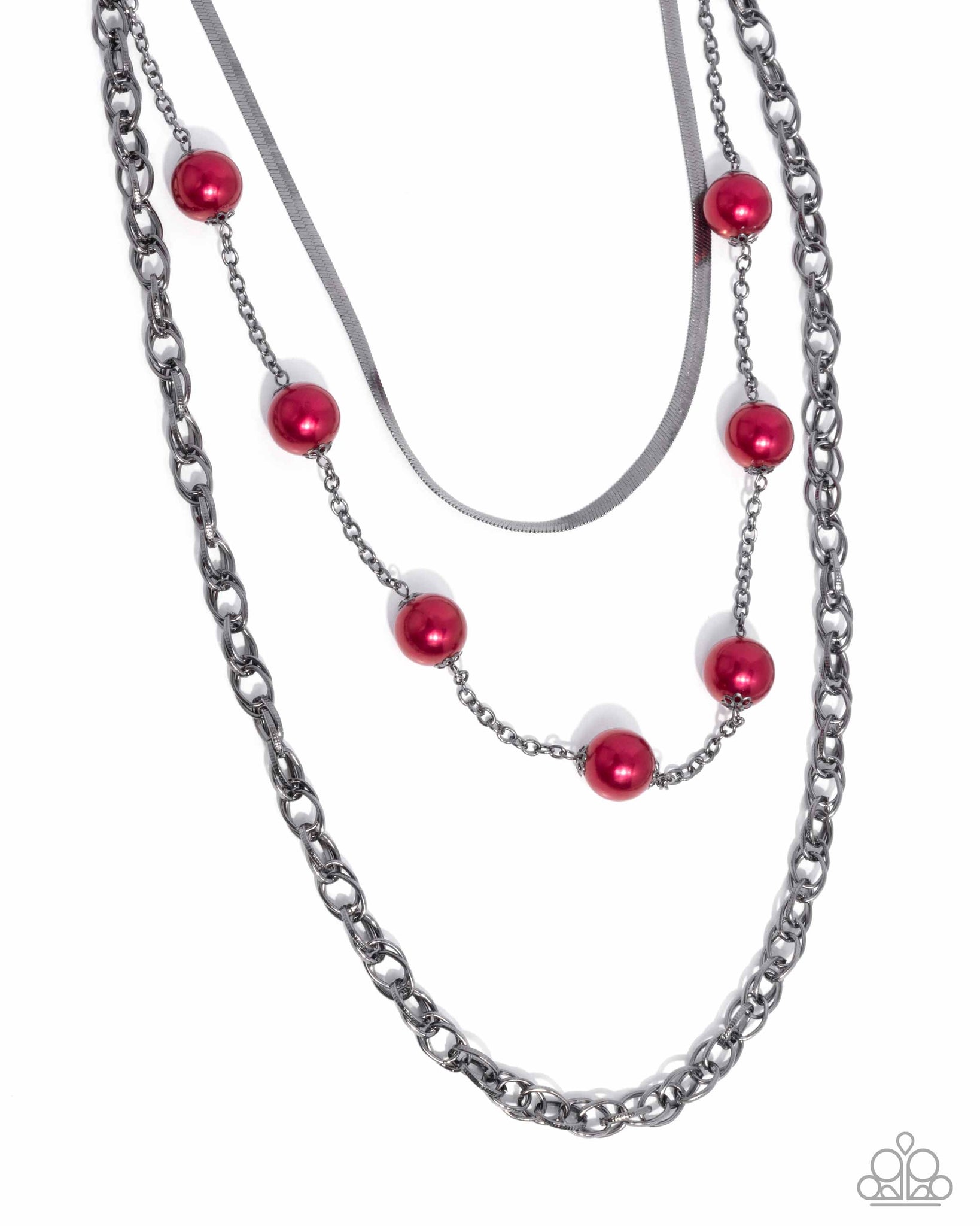 Paparazzi High-Class Haute - Red Necklace