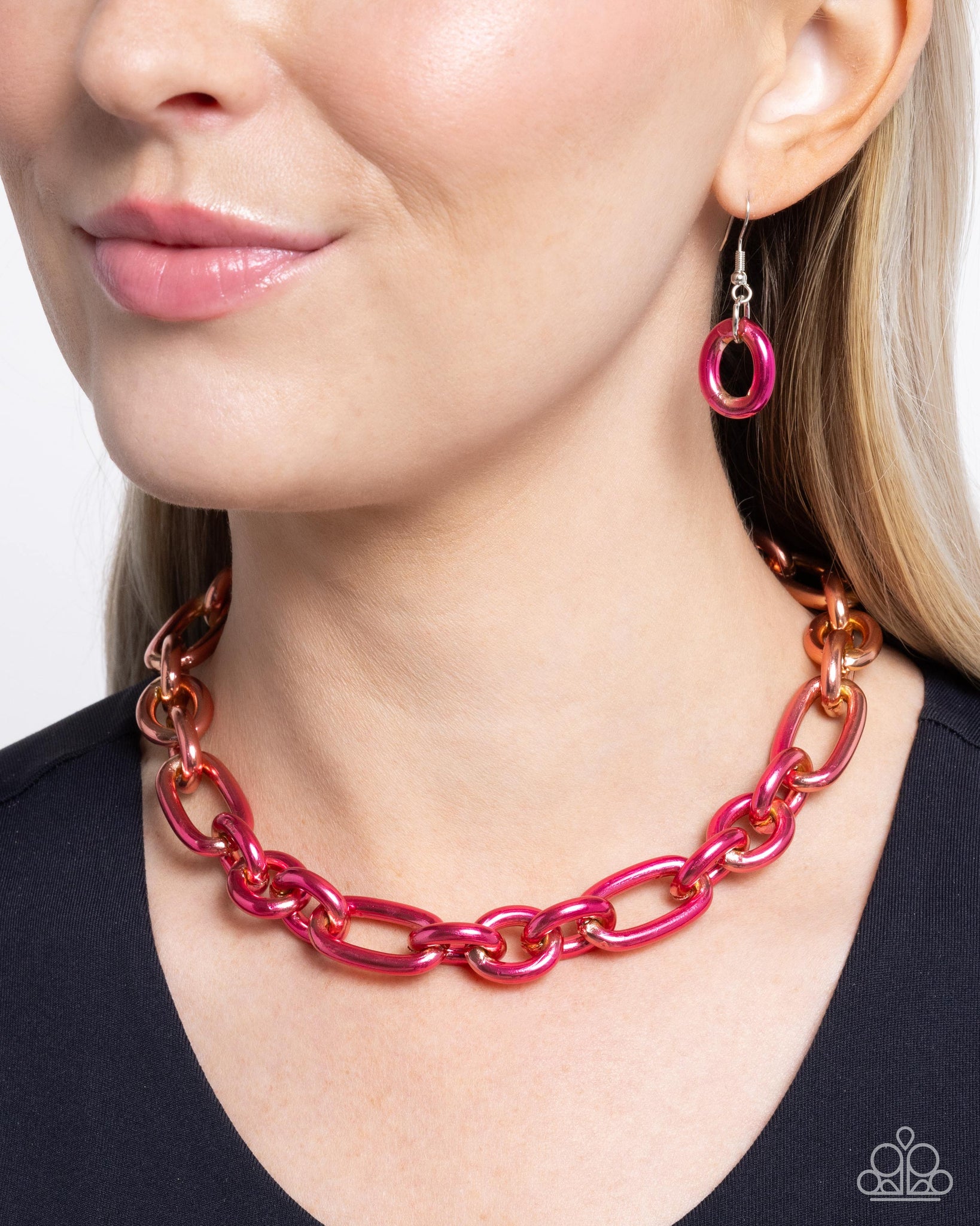 Paparazzi Nuanced Nightlife Pink Necklace - Main Image