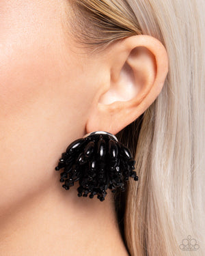 Paparazzi Sunset Shower - Black Earrings