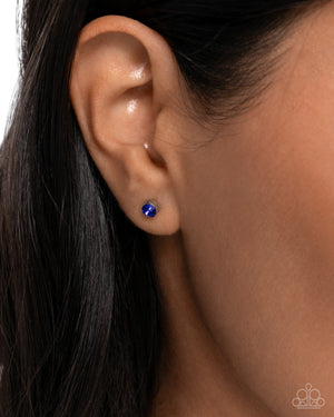 Paparazzi Logical Light - Blue Post Earrings