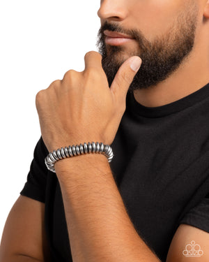 Paparazzi Dynamic Discs - Silver Urban Bracelet