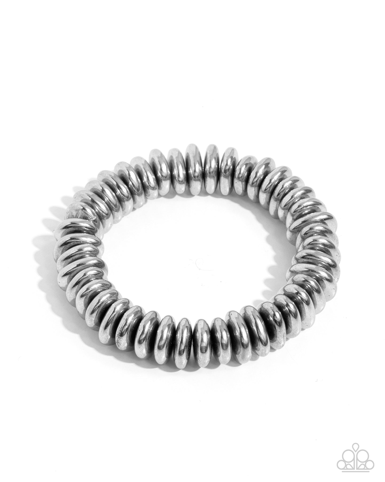 Paparazzi Dynamic Discs - Silver Urban Bracelet