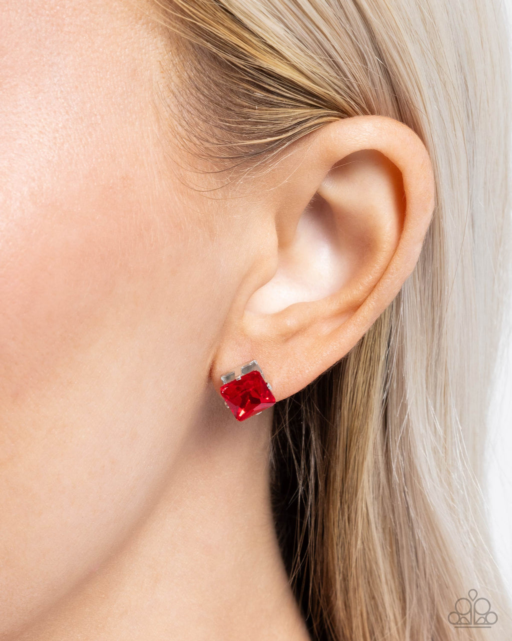 Paparazzi Squared Soprano - Red Earrings