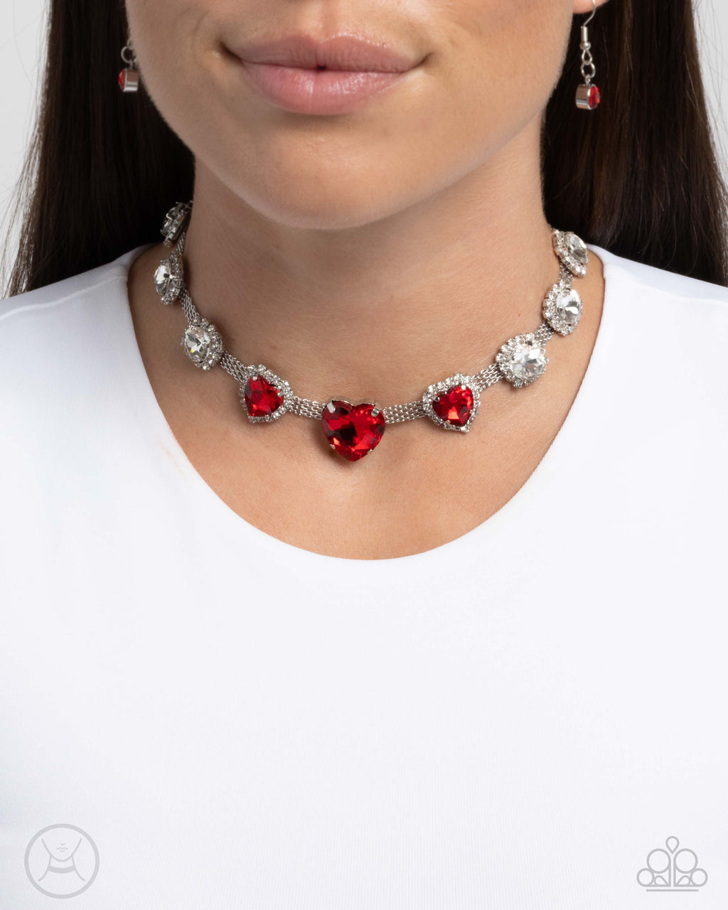 Paparazzi Valentine's Vibe - Red Choker