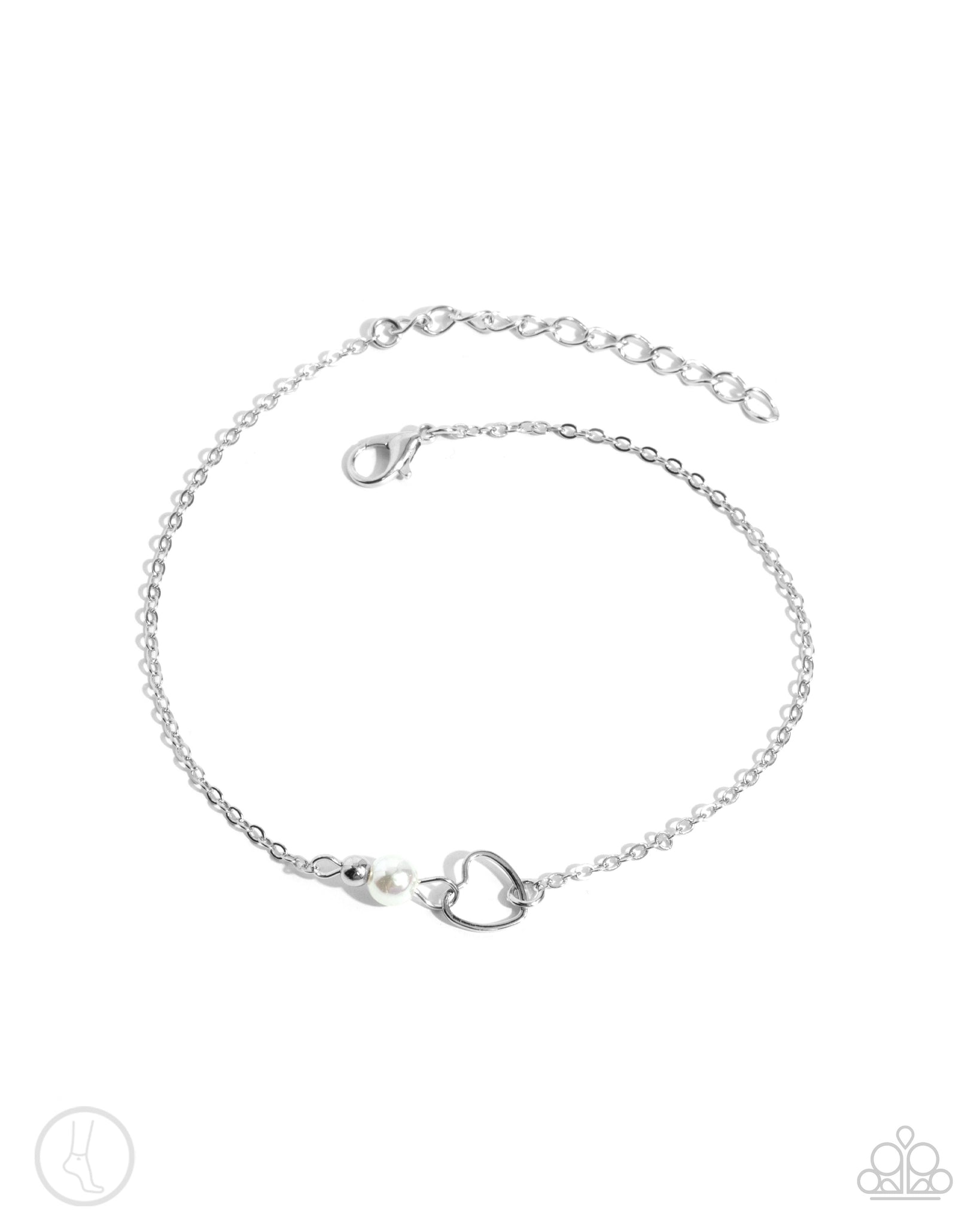 Paparazzi Affectionate Assertion - White Anklet