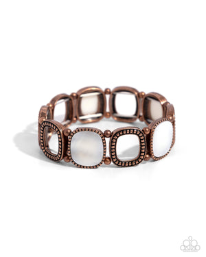 Paparazzi Socialite Shells - Copper Bracelet