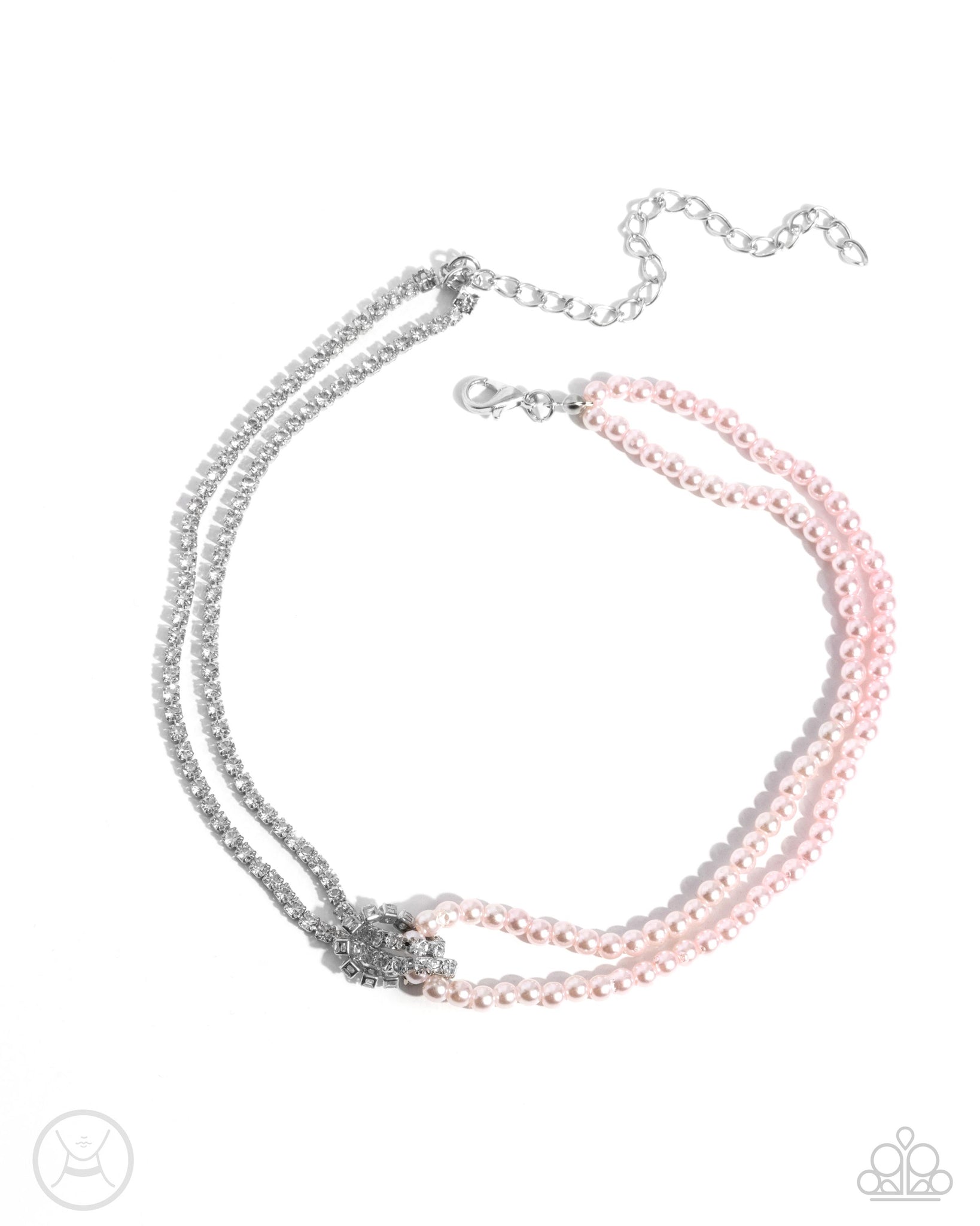 Paparazzi Twisted Twin - Pink Choker