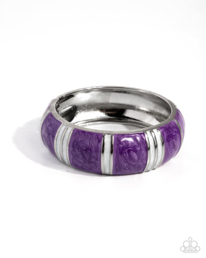 Paparazzi Pearly Persistence - Purple Bracelet