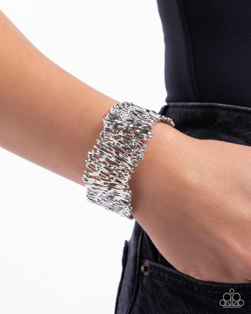 Paparazzi Settle the Score - Silver Bracelet