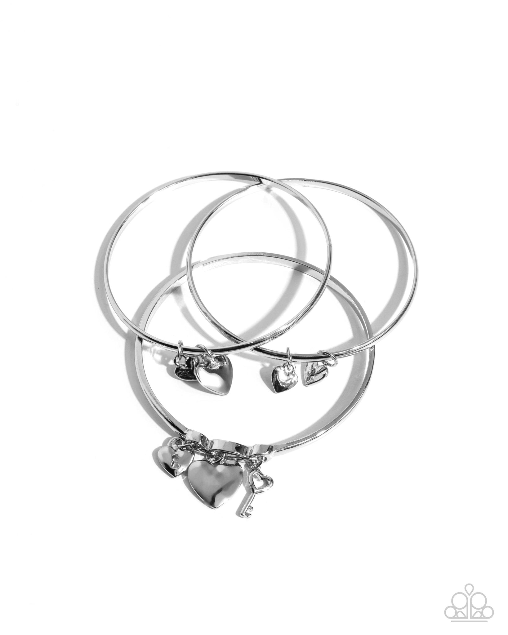 Paparazzi Sealed Sweetheart - Silver Bracelet