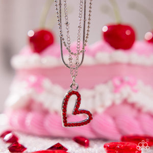 Paparazzi Valentine's Day Decadence - Red Necklace