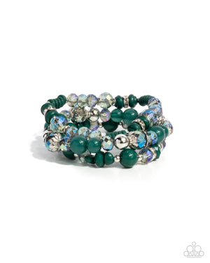 Paparazzi Complimentary Chic - Green Bracelet