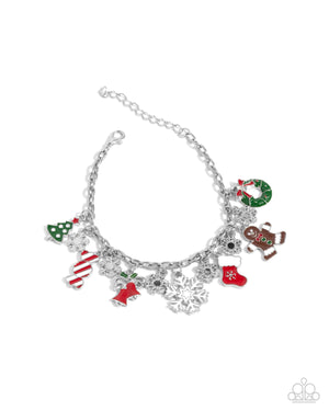 Paparazzi Christmas Cascade - Multi Bracelet