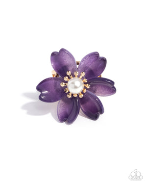 Paparazzi Floral Force - Purple Ring