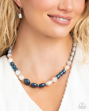 Paparazzi Captivating Can-Can Blue Necklace & Charming Can-Can Blue Bracelet