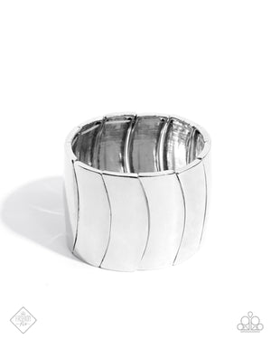 Paparazzi Crusading Celebrity - Silver Bracelet