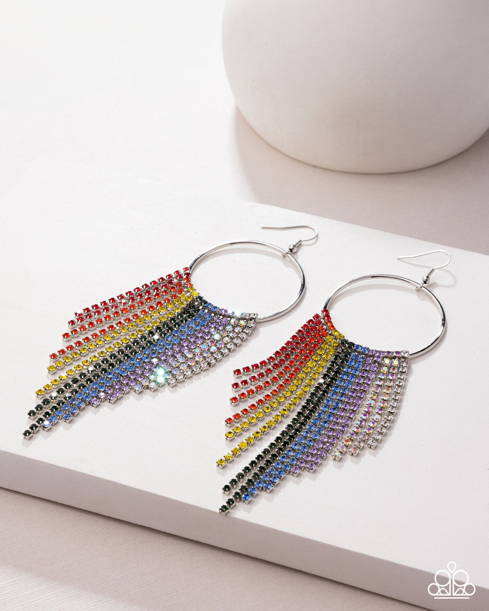 Paparazzi Streamlined Shimmer - Multi Earrings