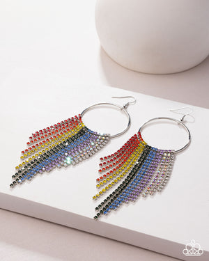 Paparazzi Streamlined Shimmer - Multi Earrings