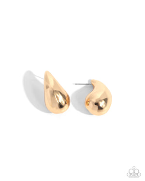 Paparazzi Raindrop Reveal - Gold Earrings