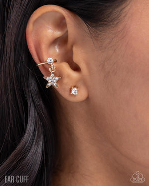 Paparazzi Cosmic Cool - Gold Earrings