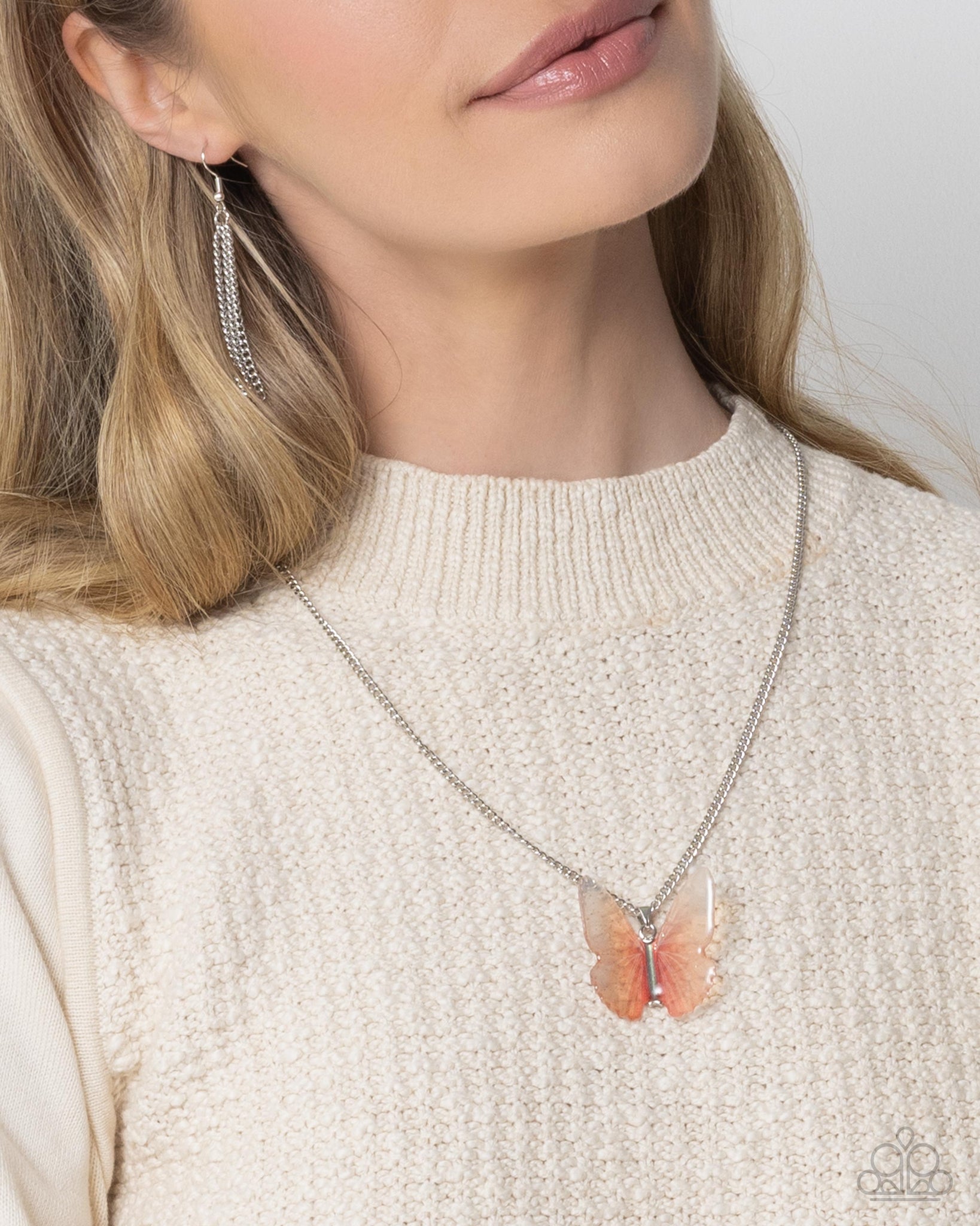 Paparazzi Fine Flight - Pink Necklace & Free-Spirited Flight - Pink Ring