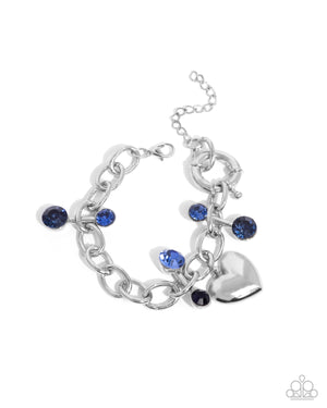 Paparazzi Seesaw Statement Blue Necklace & Seesaw Shimmer Blue Bracelet