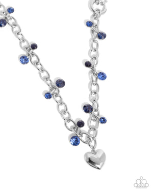 Paparazzi Seesaw Statement Blue Necklace & Seesaw Shimmer Blue Bracelet