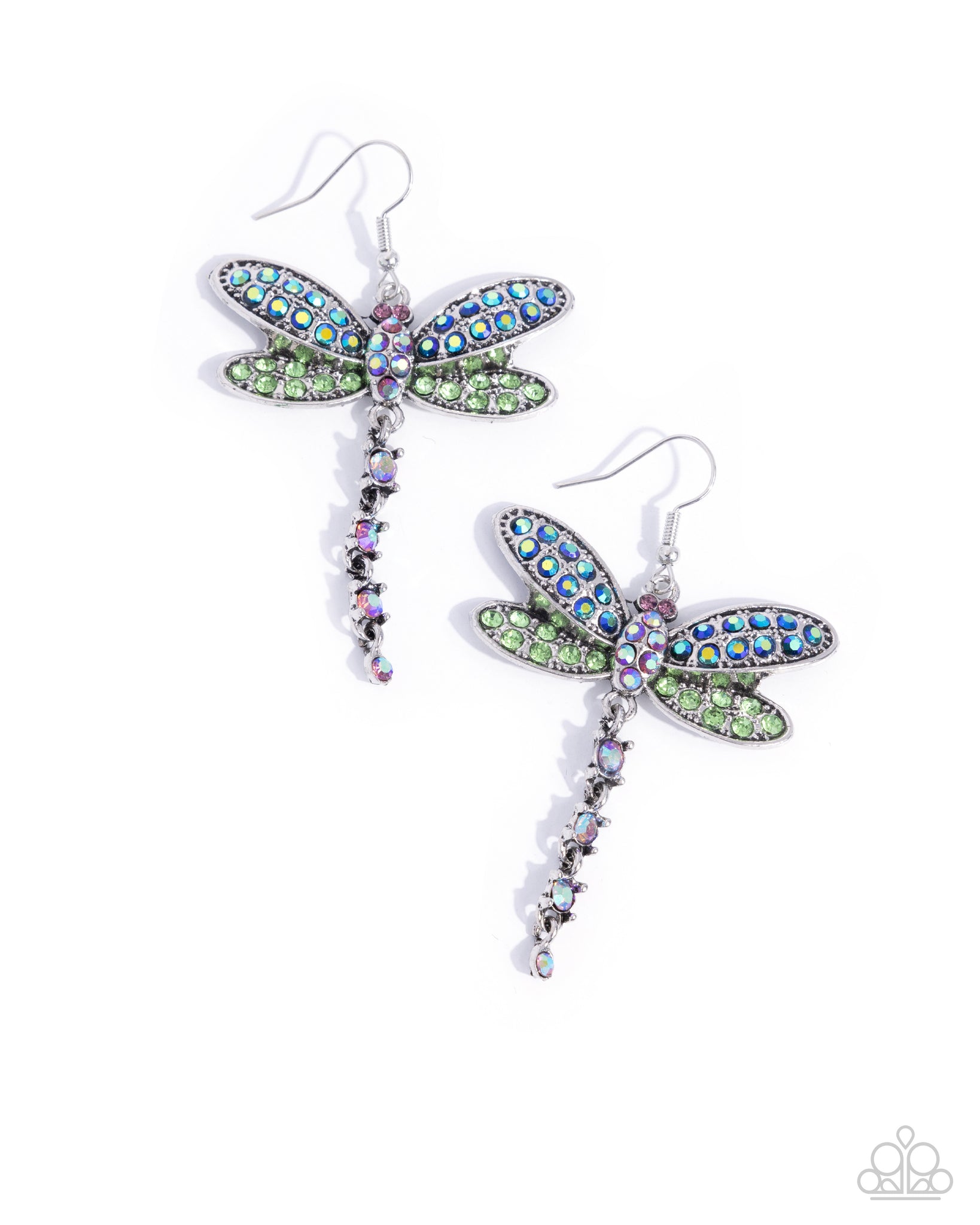Paparazzi Hey, I Heard You Were A Wild One - Green Earrings
