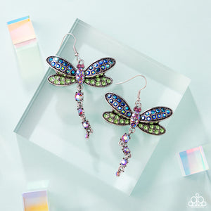 Paparazzi Hey, I Heard You Were A Wild One - Green Earrings