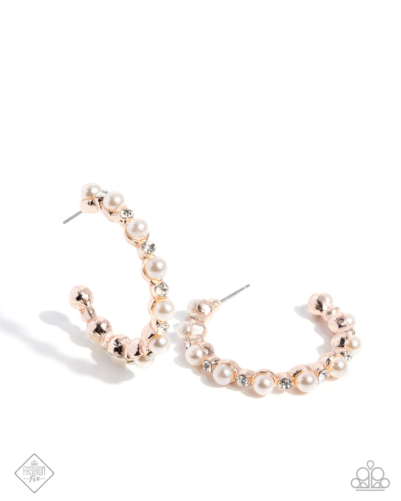 Paparazzi Shimmery Scope - Rose Gold Earrings