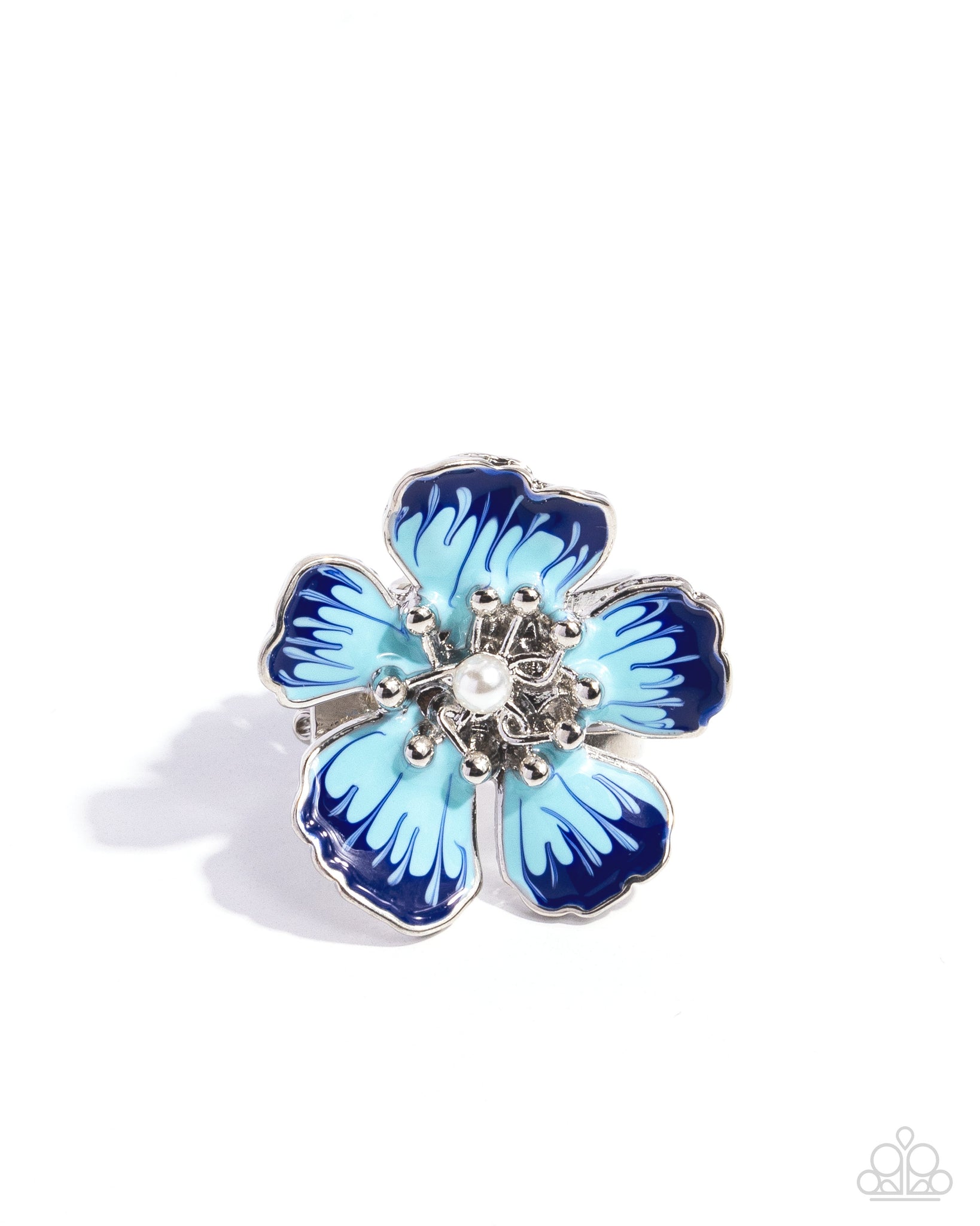 Paparazzi Floral Fit - Blue Ring