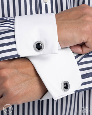 Paparazzi Breaking Boundaries - Black Cuff Links