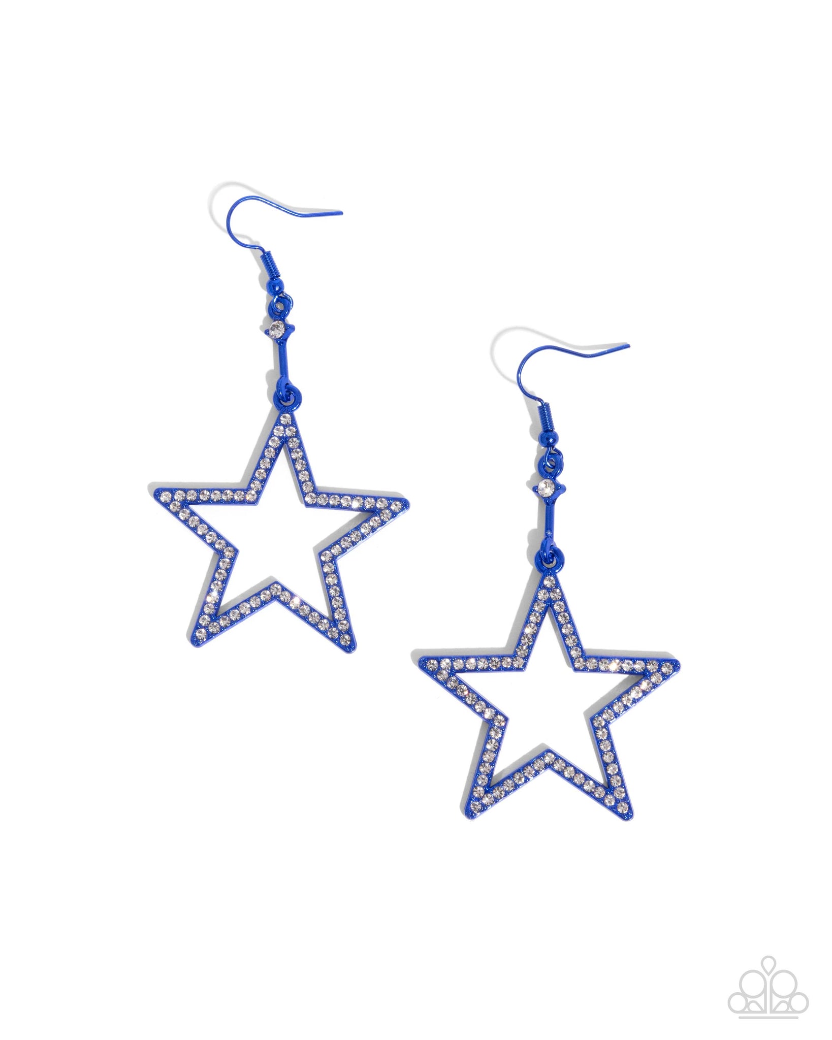 Paparazzi Steady Stars - Blue Earrings