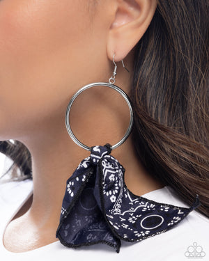 Paparazzi Bandana Belleza - Blue Earrings