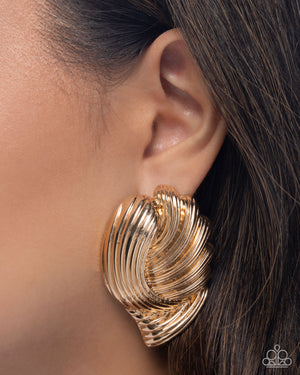 Paparazzi Carnivale Confidence - Gold Earrings