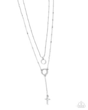 Paparazzi Faithfully Fierce - White Necklace