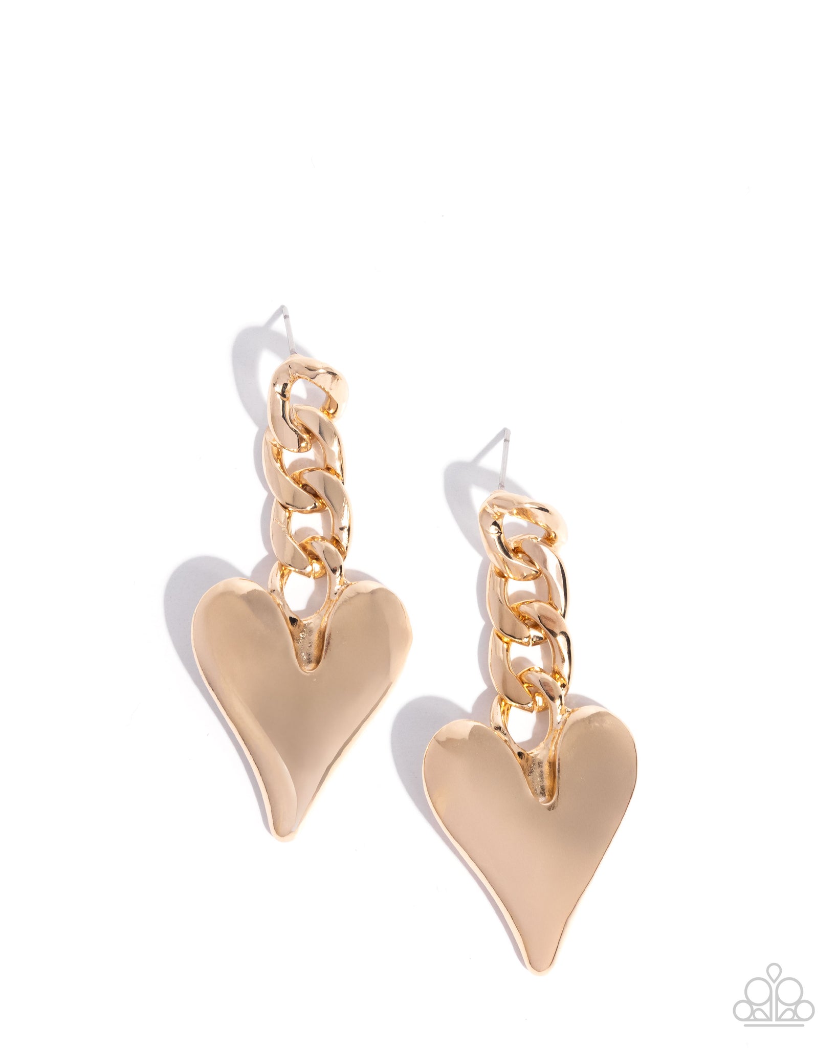 Paparazzi Mechanic Match - Gold Earrings