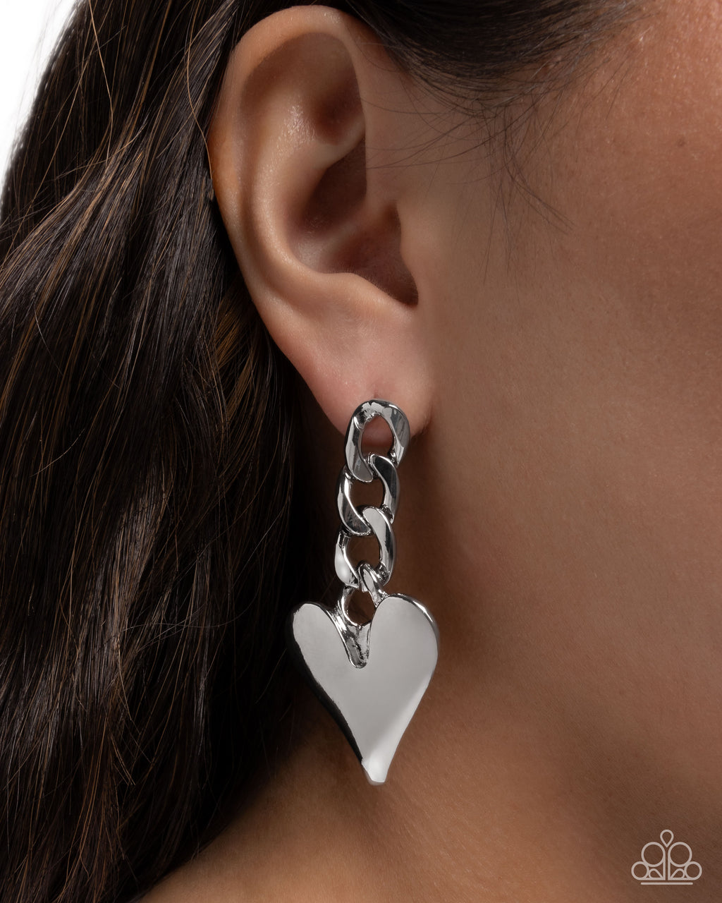 Paparazzi Mechanic Match - Silver Earrings