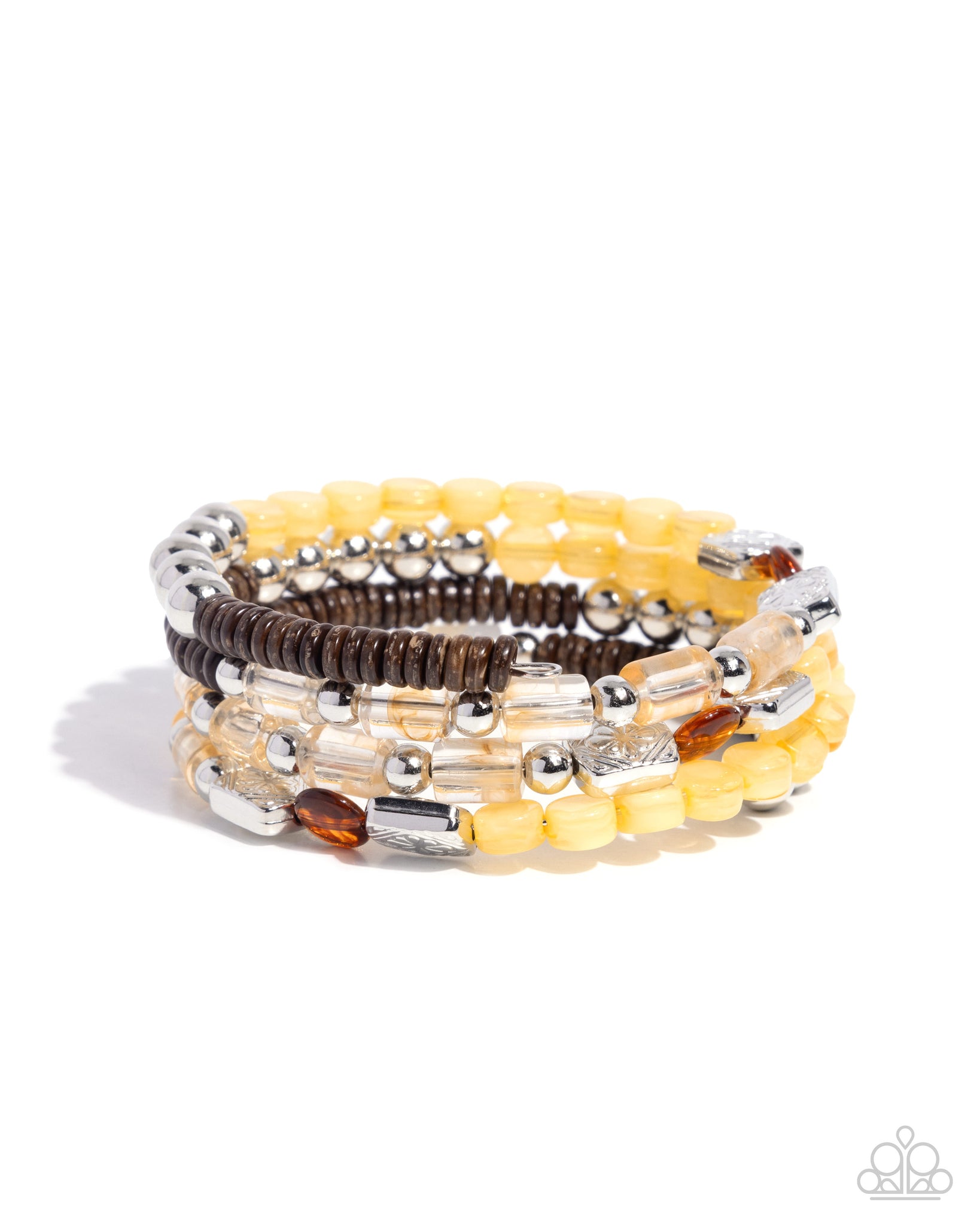 Paparazzi Eclectic Empire - Yellow Bracelet